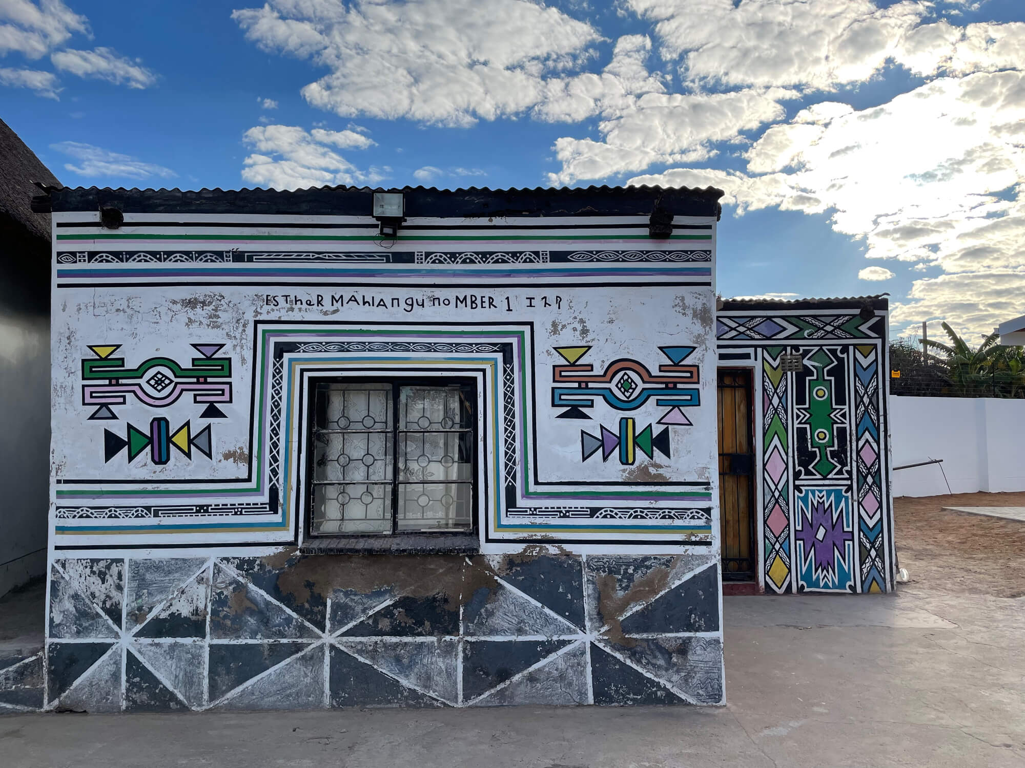 Esther Mahlangu's Home in South Africa