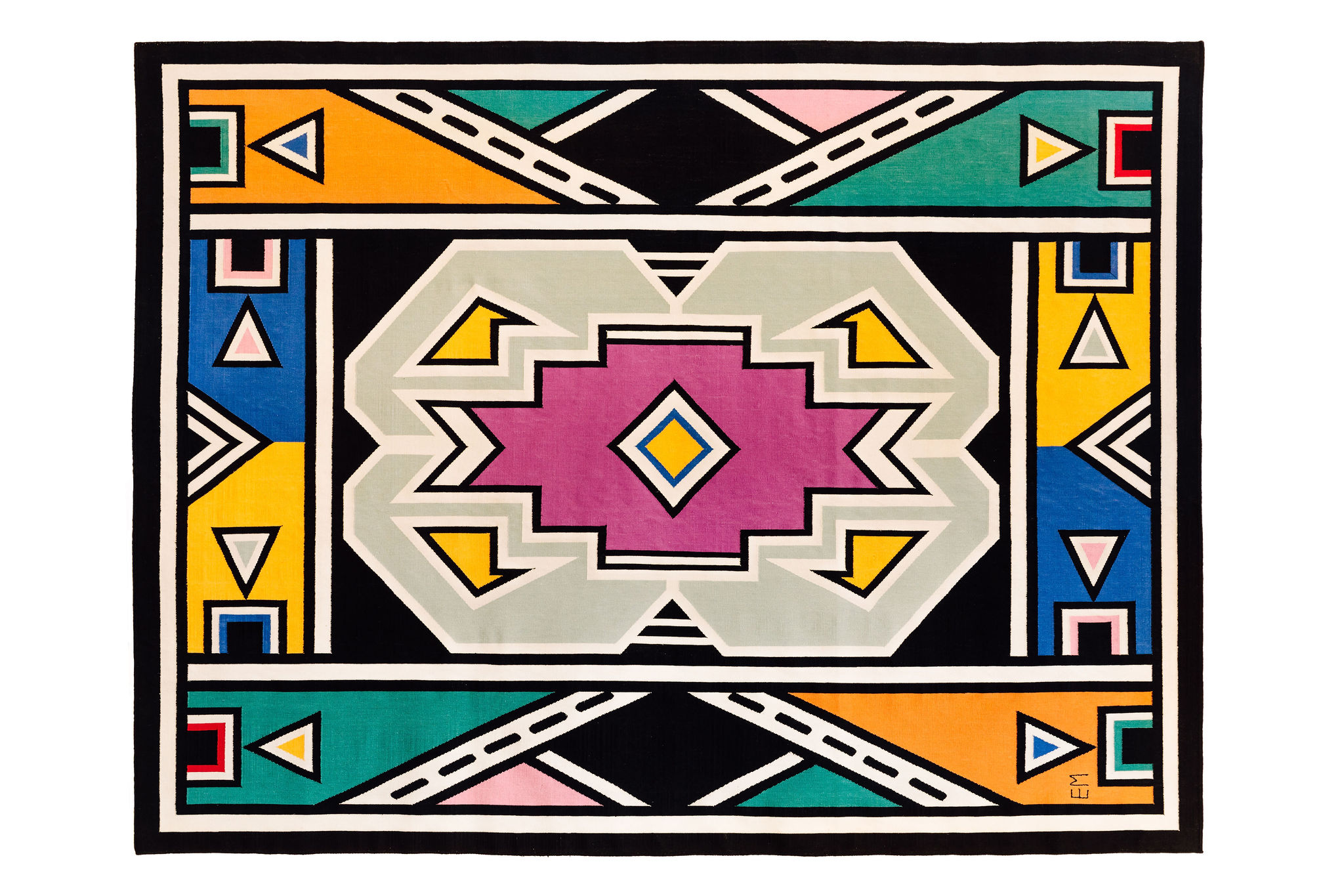 Esther Mahlangu's tapestry