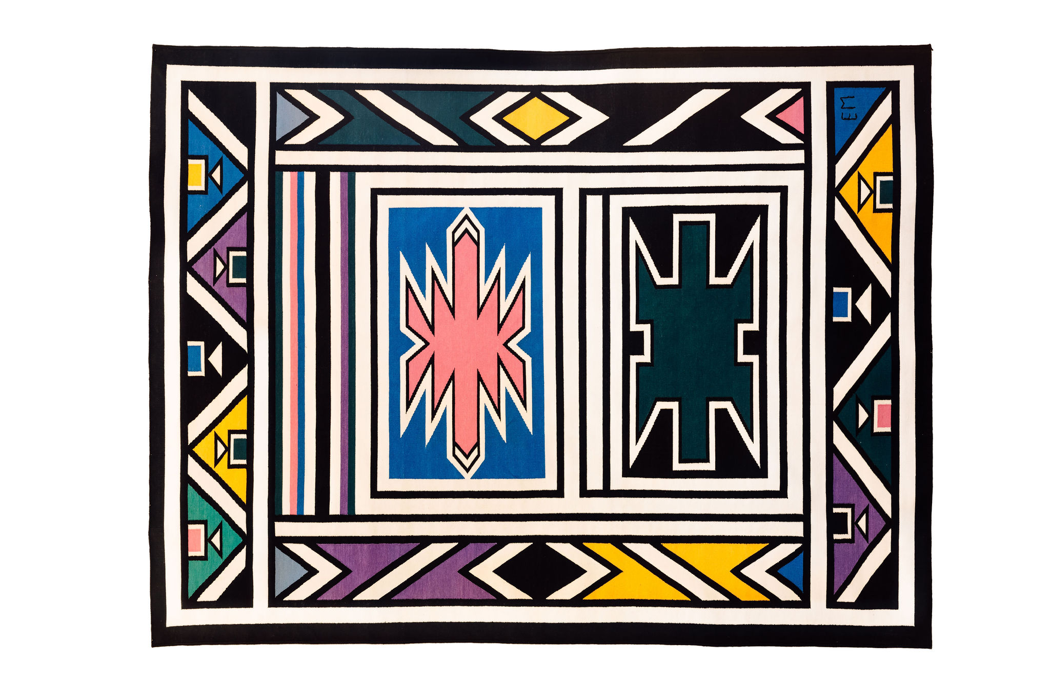 Esther Mahlangu's tapestry