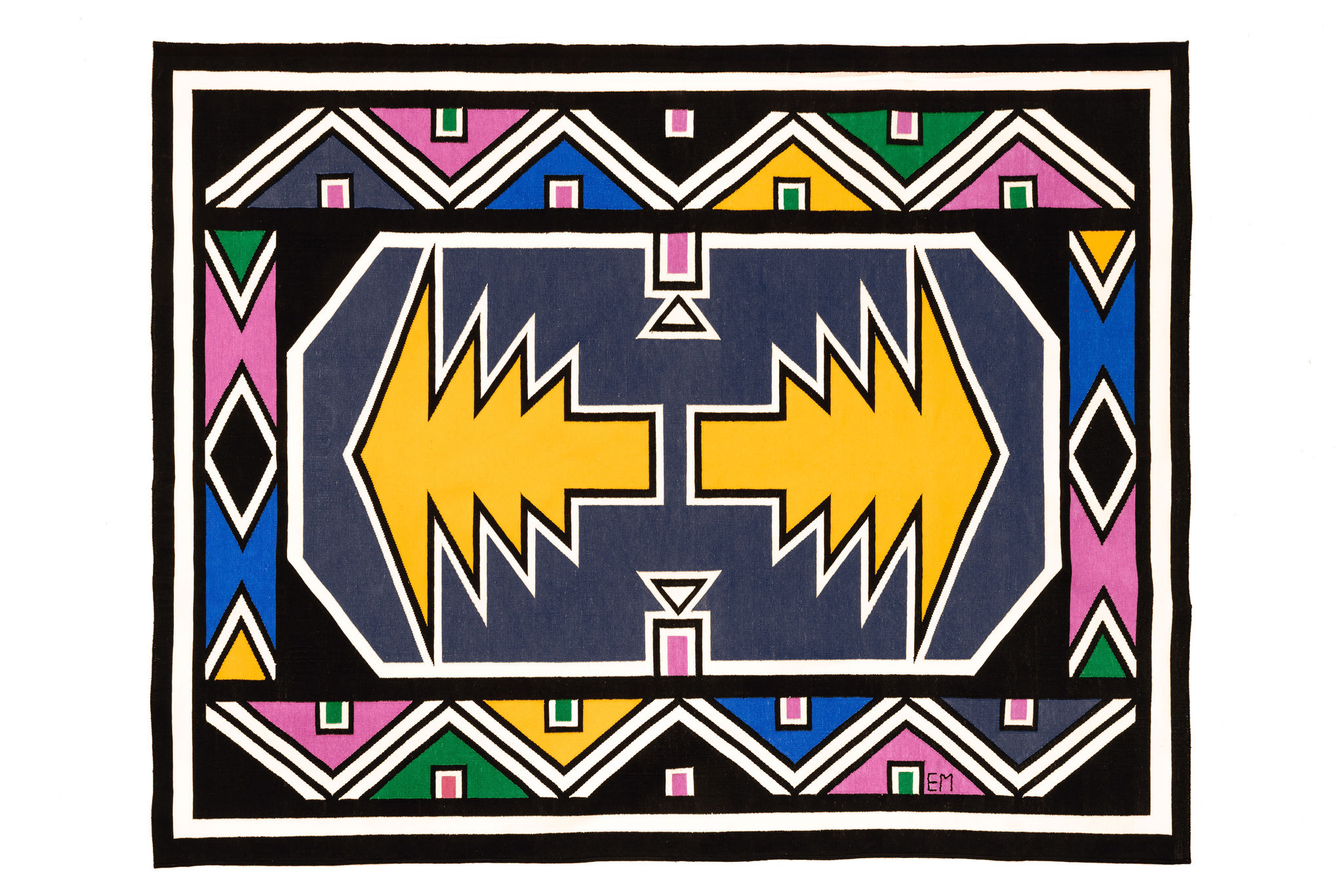 Esther Mahlangu's tapestry